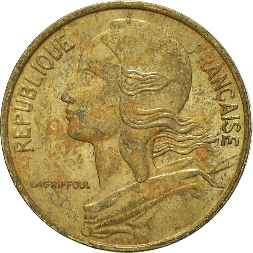 Moneda, Francia, 5 Centimes, 1988