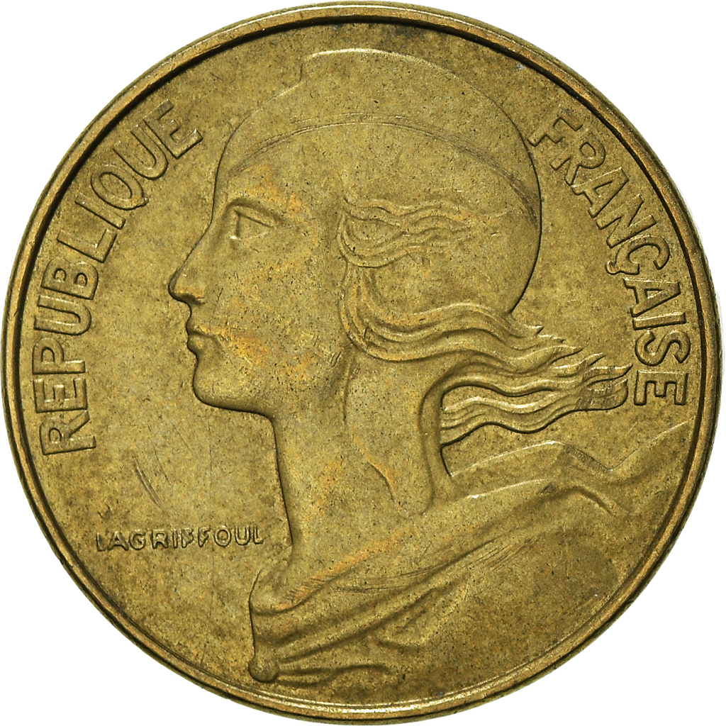 Moneda, Francia, 10 Centimes, 1974