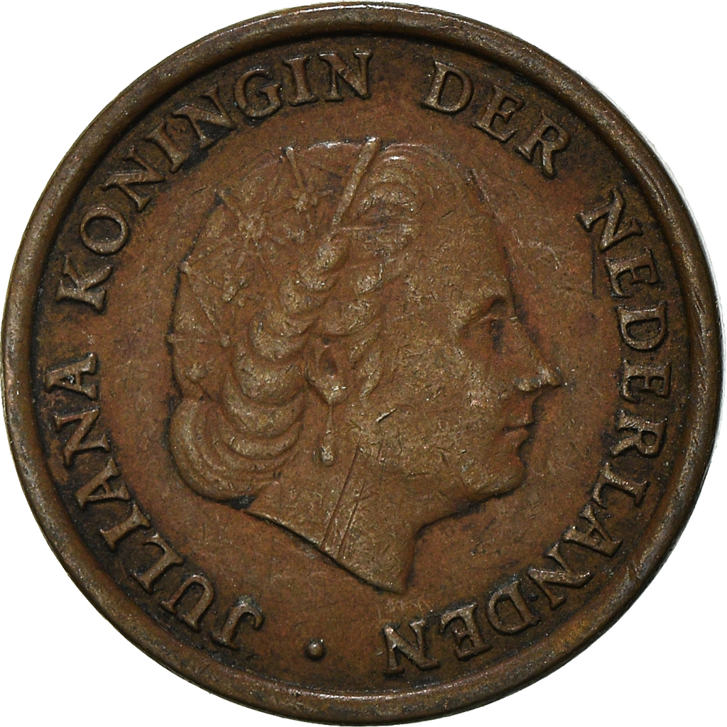 Moneda, Países Bajos, Cent, 1955