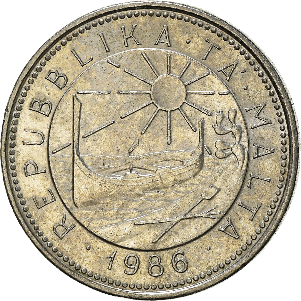 Moneda, Malta, Cent, 1986