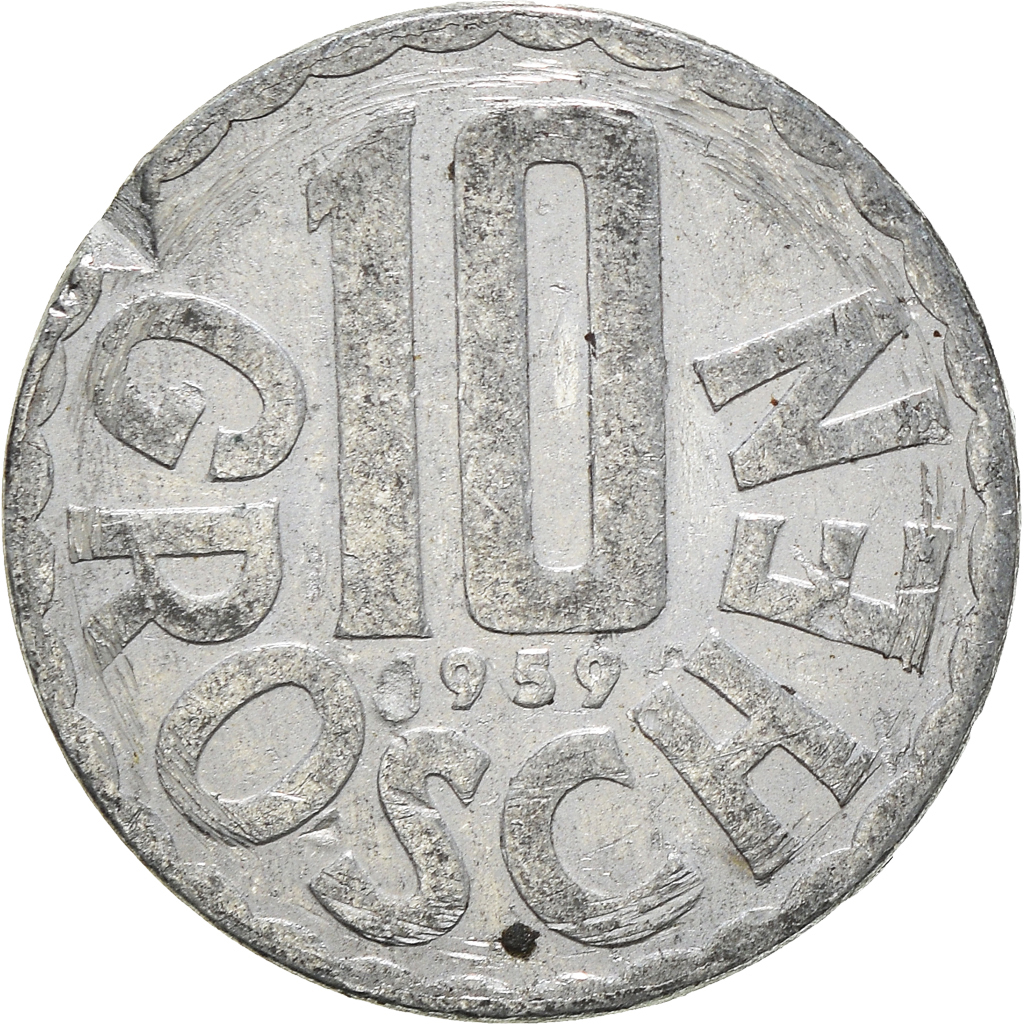 Moneda, Austria, 10 Groschen, 1959