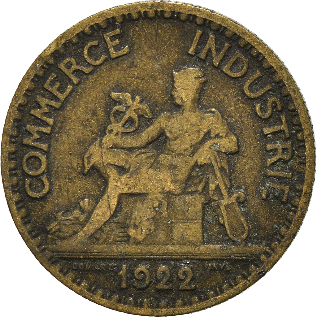 Moneda, Francia, 50 Centimes, 1922