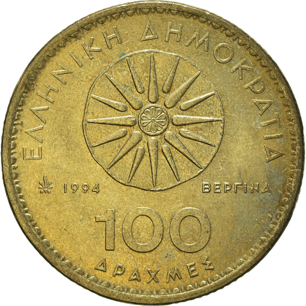 Moneda, Grecia, 100 Drachmes, 1994