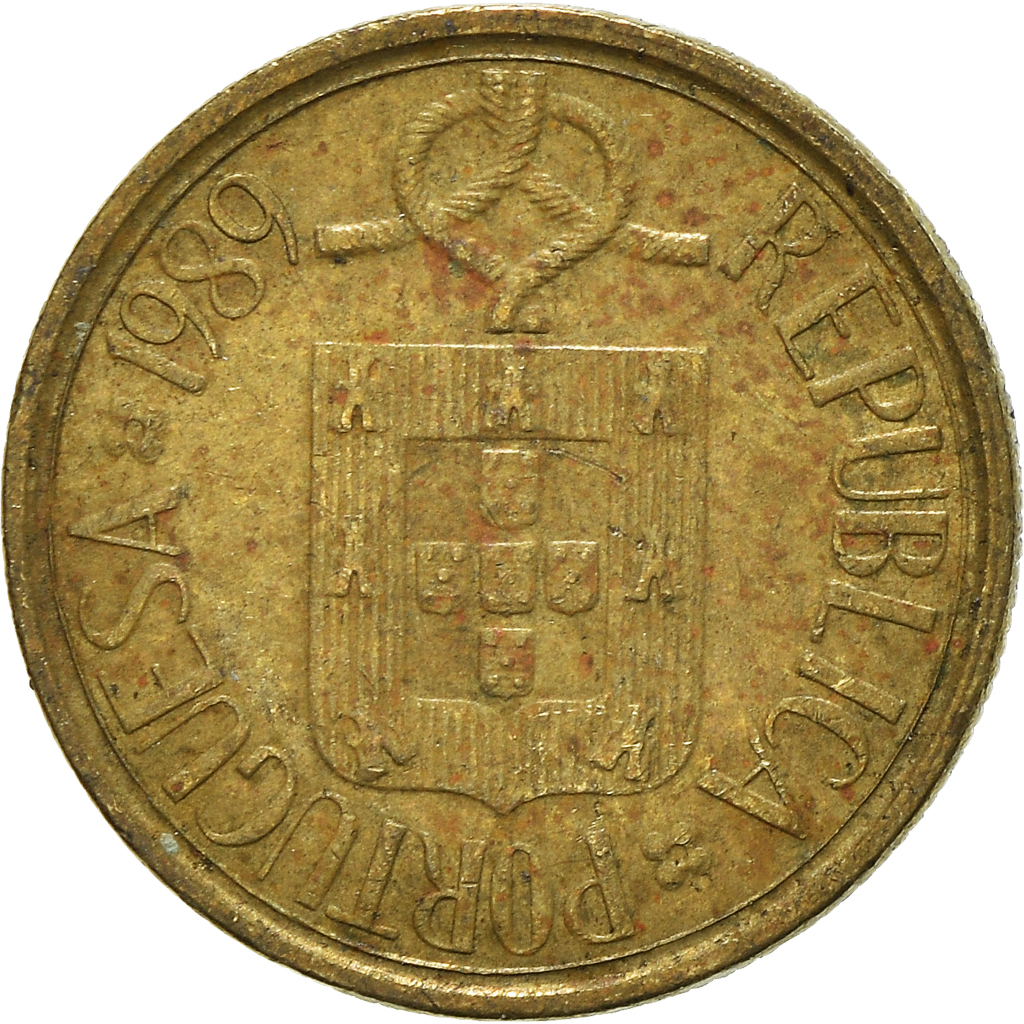 Moneda, Portugal, Escudo, 1989