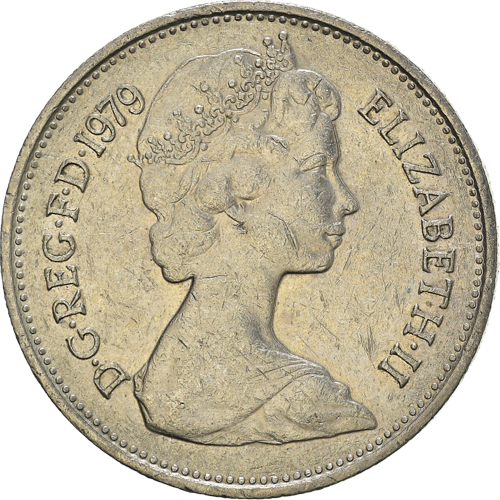Moneda, Gran Bretaña, 5 New Pence, 1979