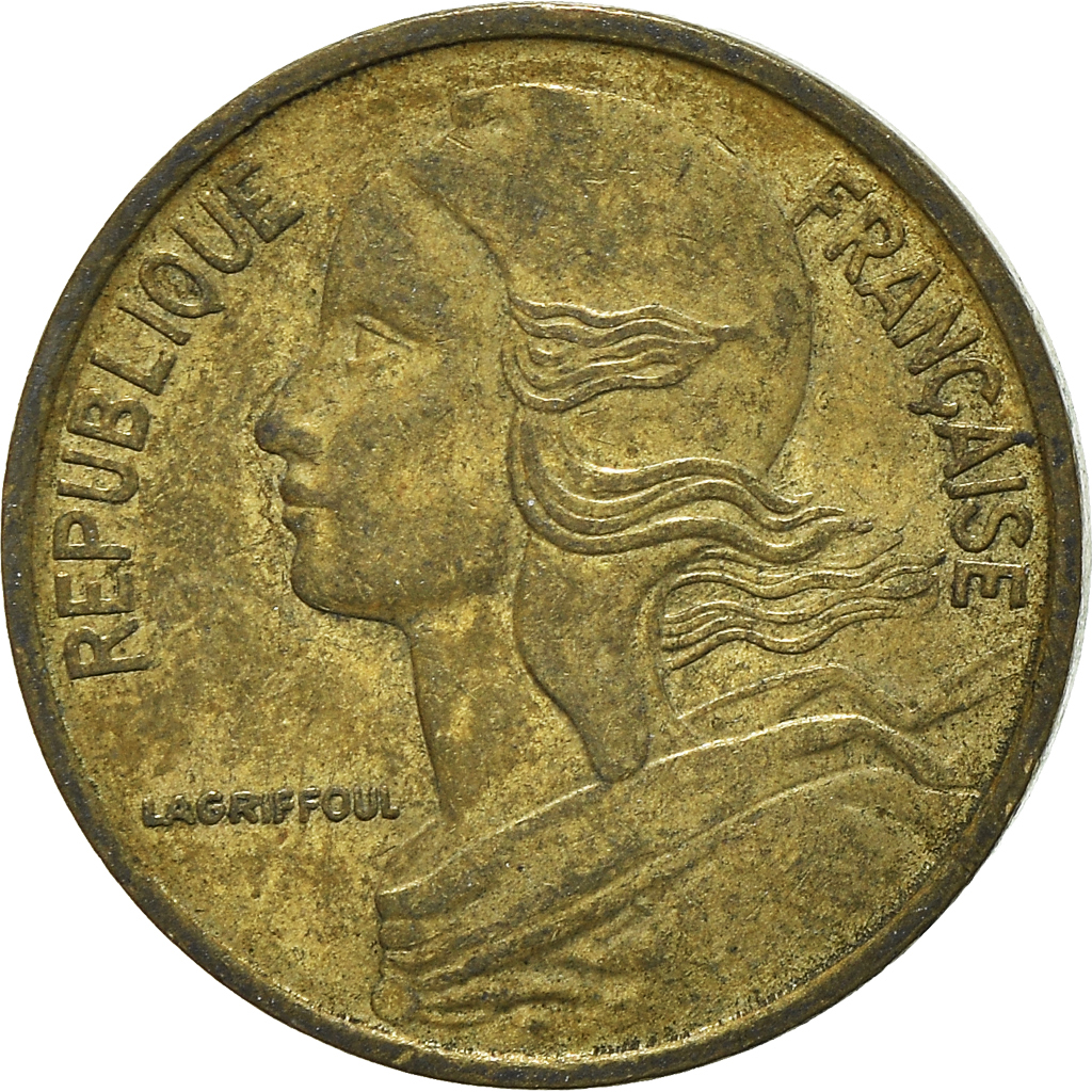 Moneda, Francia, 5 Centimes, 1985