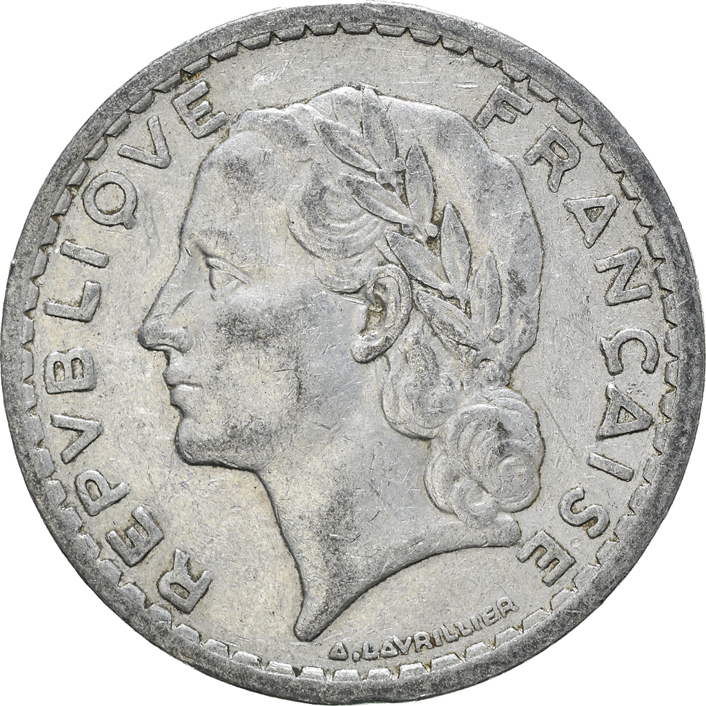 Moneda, Francia, 5 Francs, 1949