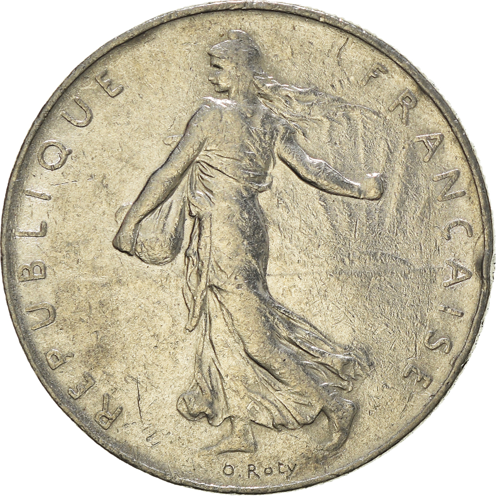 Moneda, Francia, Franc, 1976