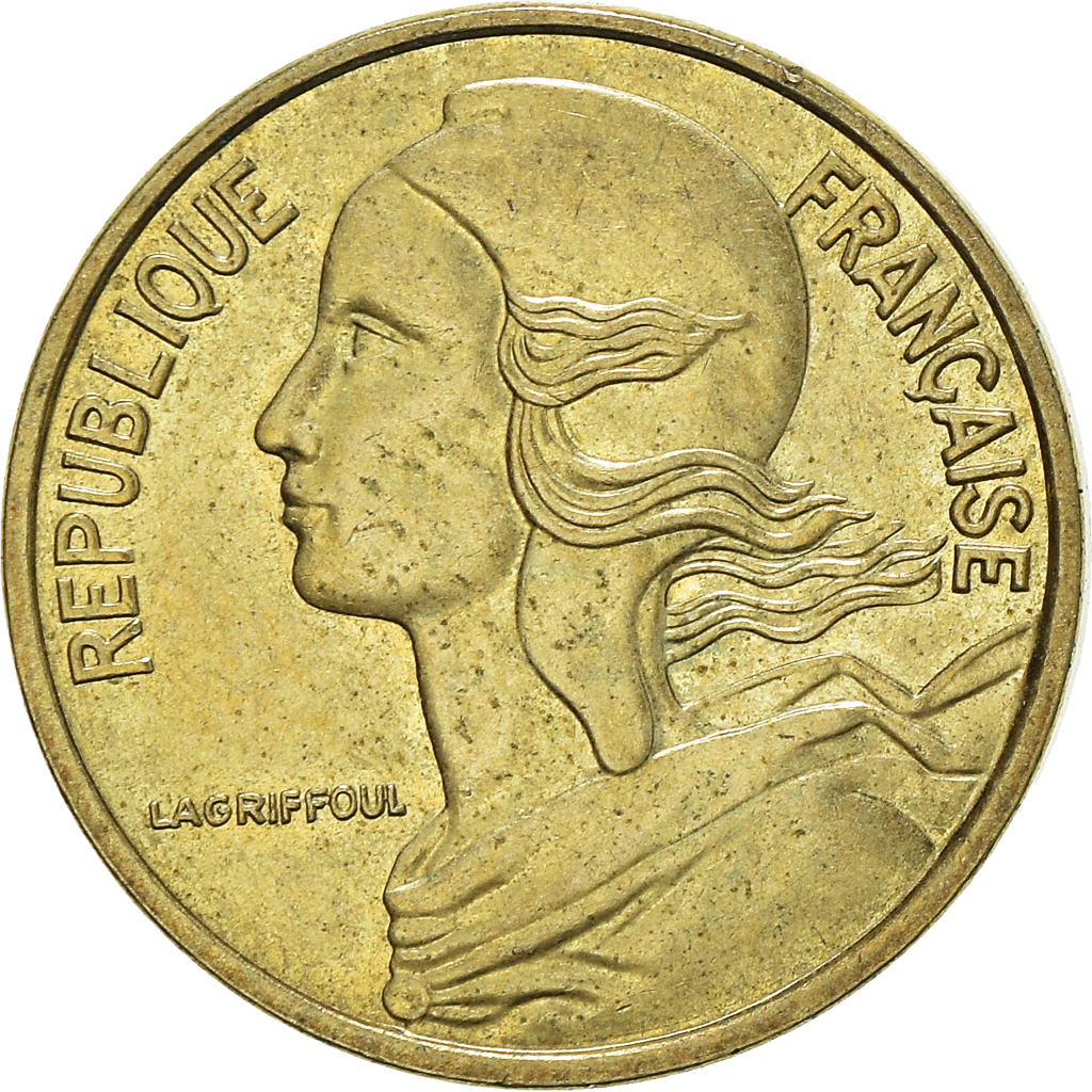 Moneda, Francia, 5 Centimes, 1980