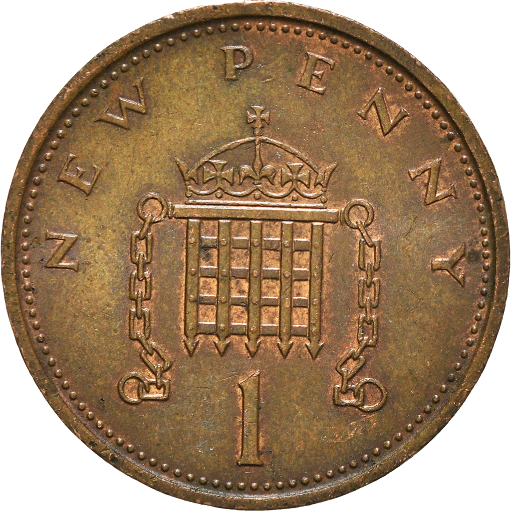 Moneda, Gran Bretaña, New Penny, 1973