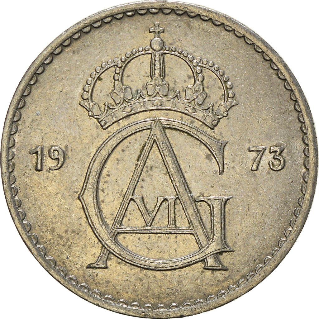 Moneda, Suecia, 50 Öre, 1973