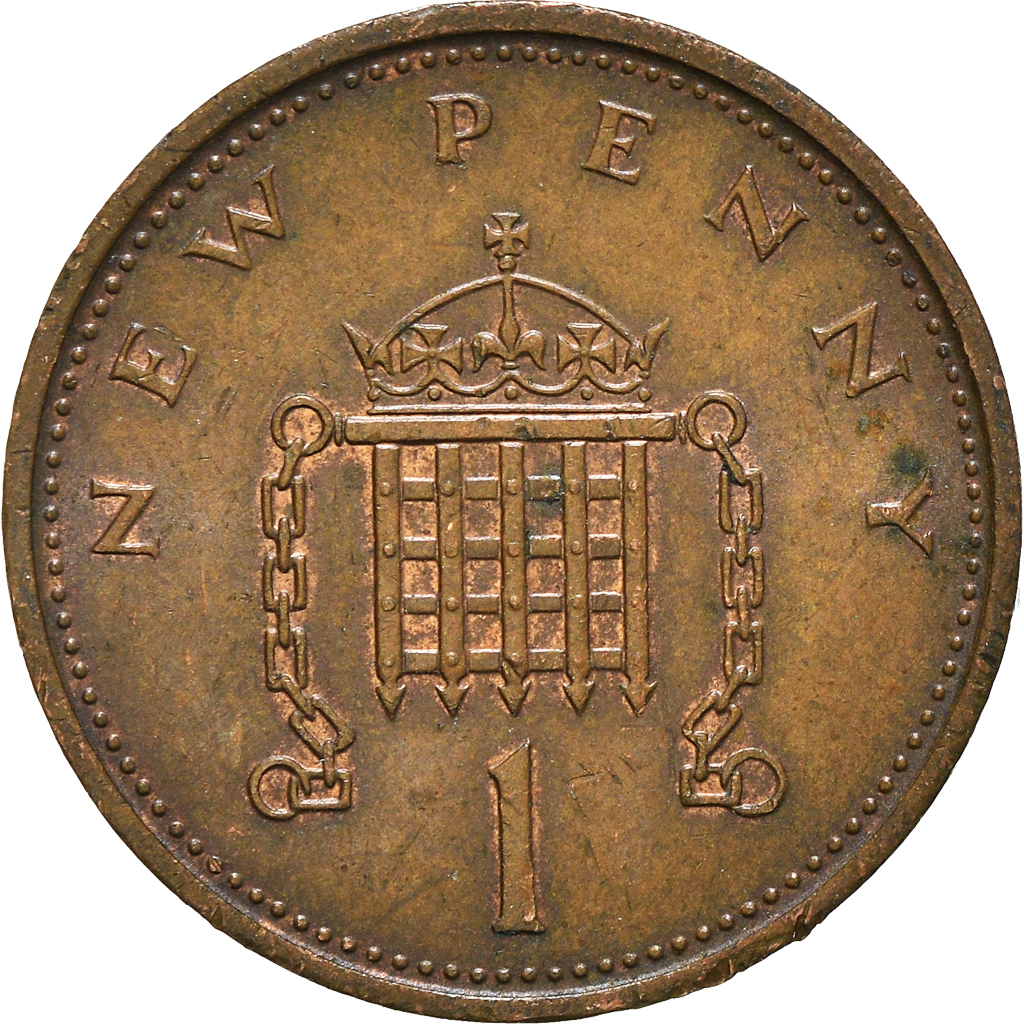 Moneda, Gran Bretaña, New Penny, 1973