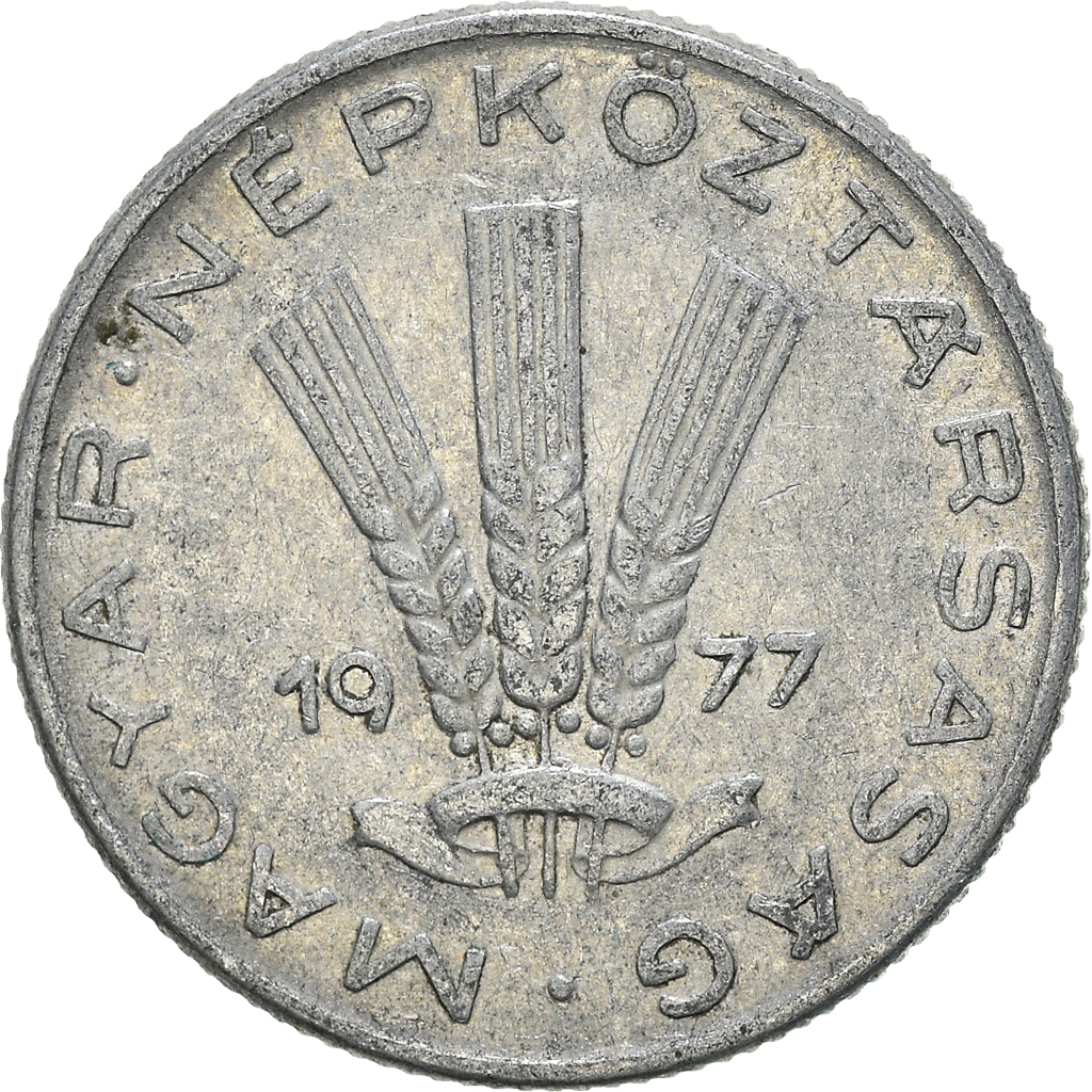 Moneda, Hungría, 20 Fillér, 1977