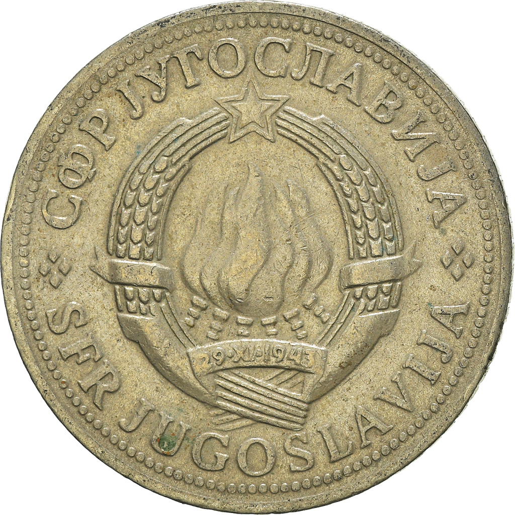 Moneda, Yugoslavia, 2 Dinara, 1973