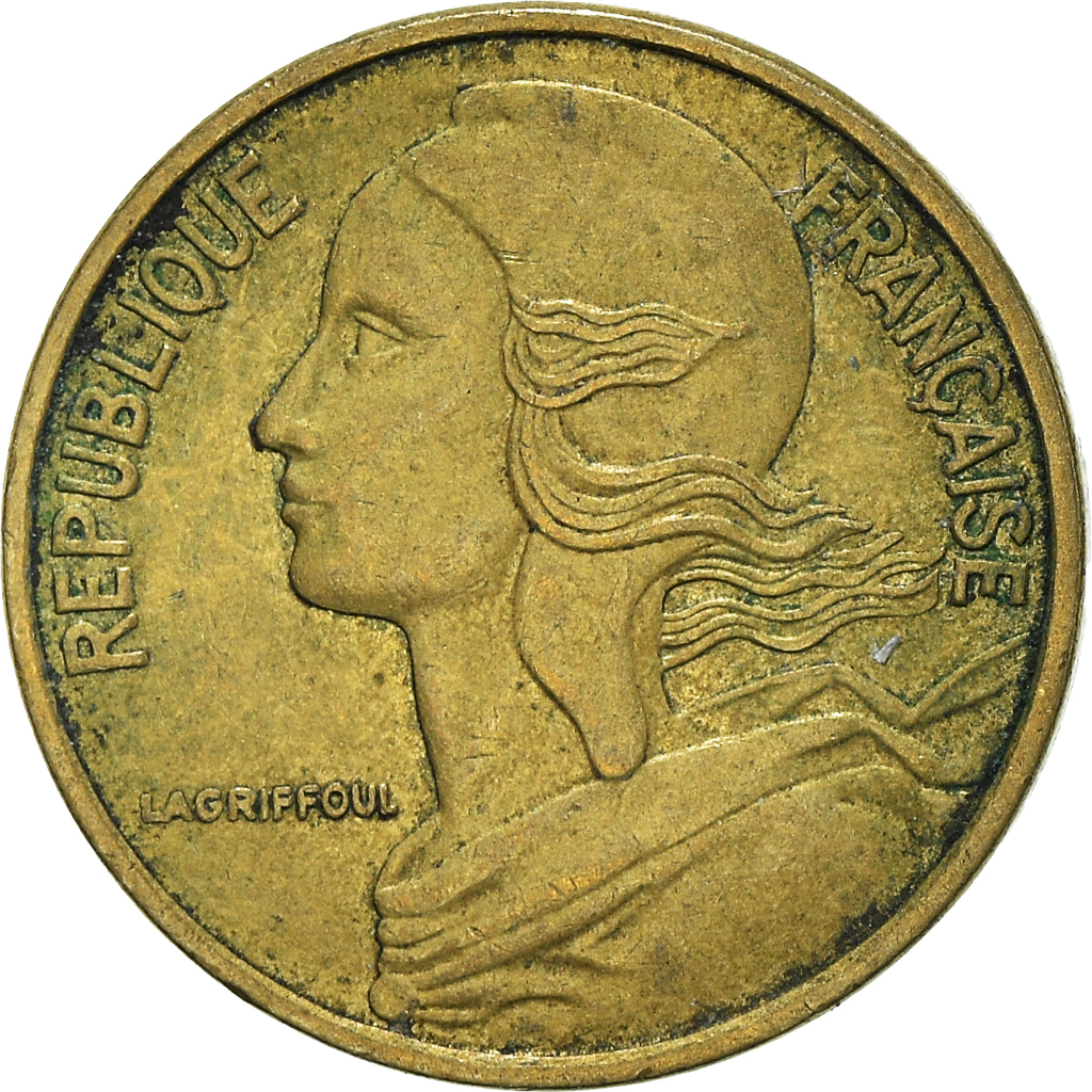 Moneda, Francia, 5 Centimes, 1985