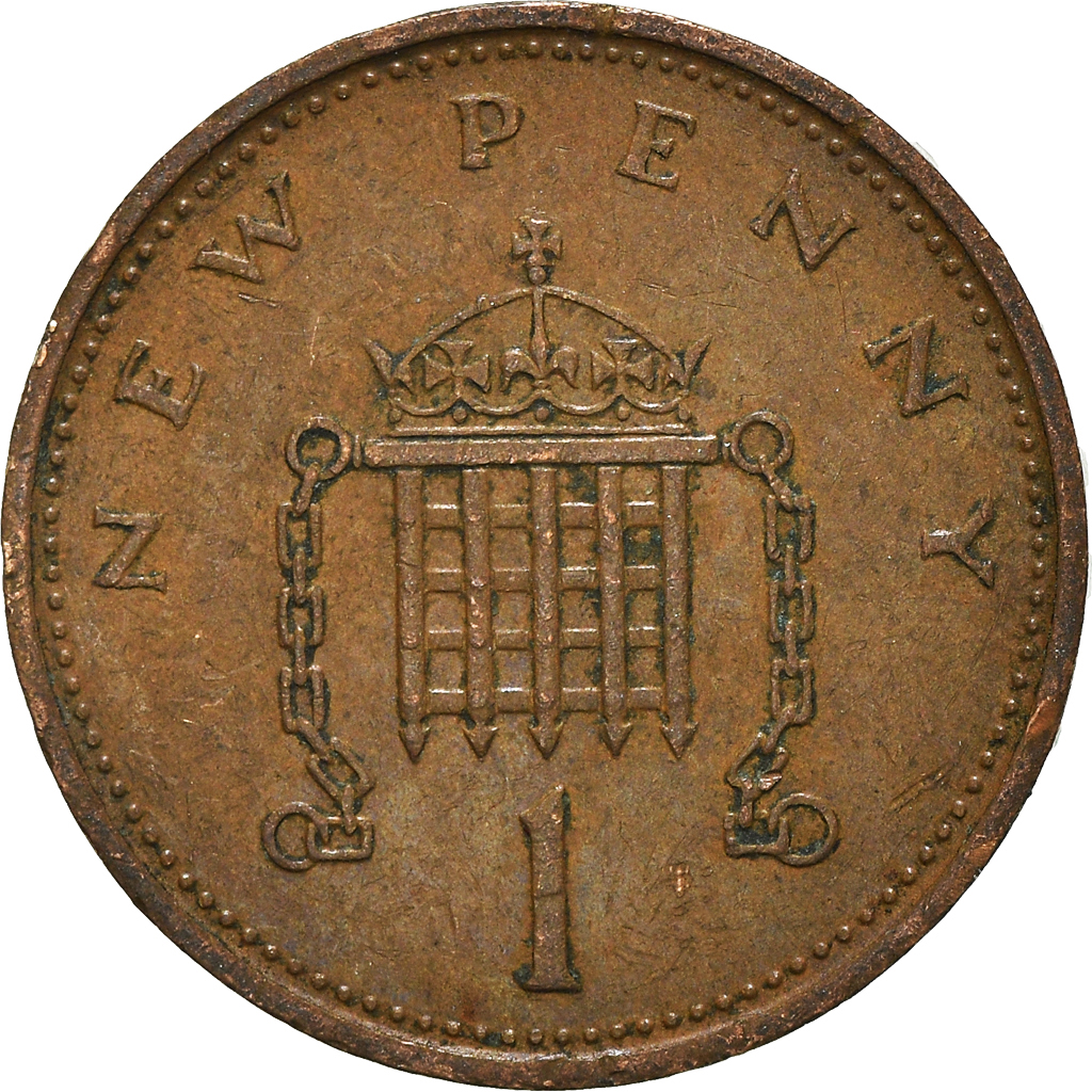Moneda, Gran Bretaña, New Penny, 1978