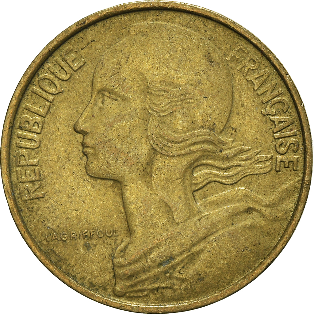 Moneda, Francia, 10 Centimes, 1963