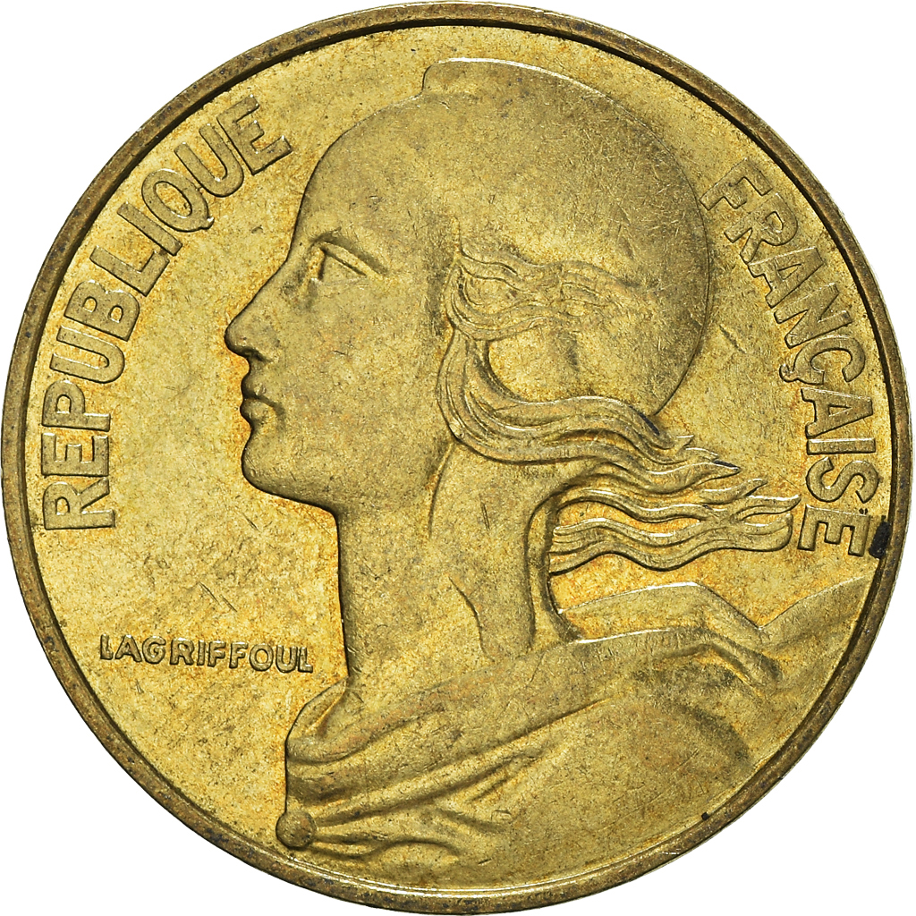 Moneda, Francia, 20 Centimes, 1982