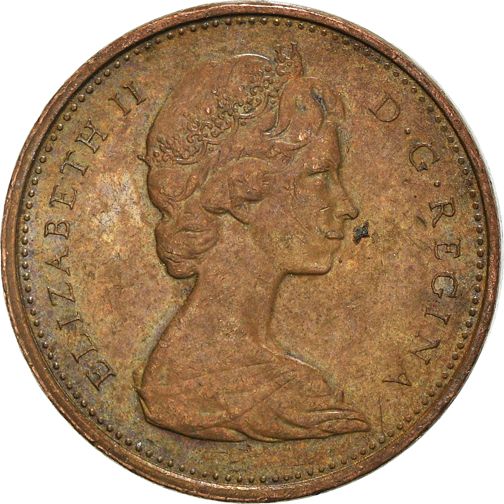 Moneda, Canadá, Cent, 1975