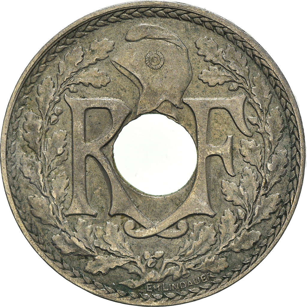 Moneda, Francia, 10 Centimes, 1918