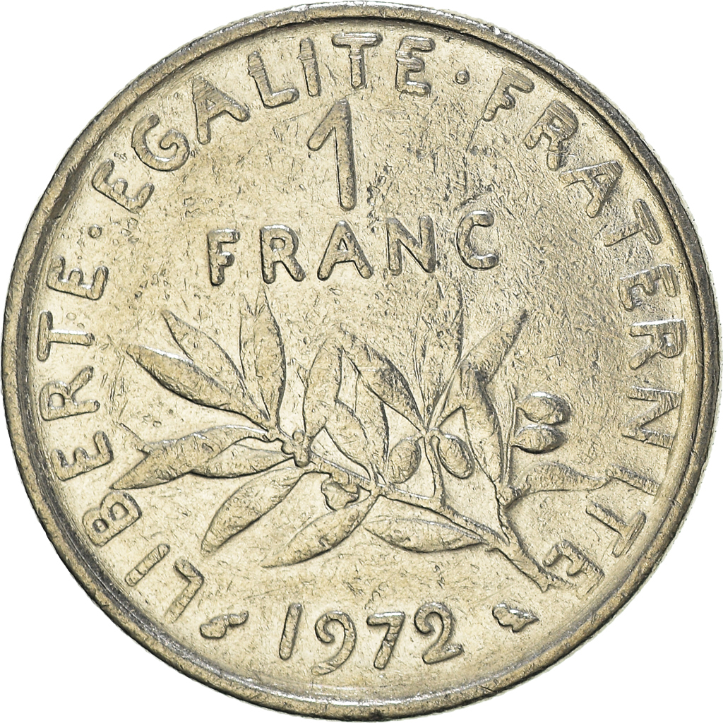 Moneda, Francia, Franc, 1972