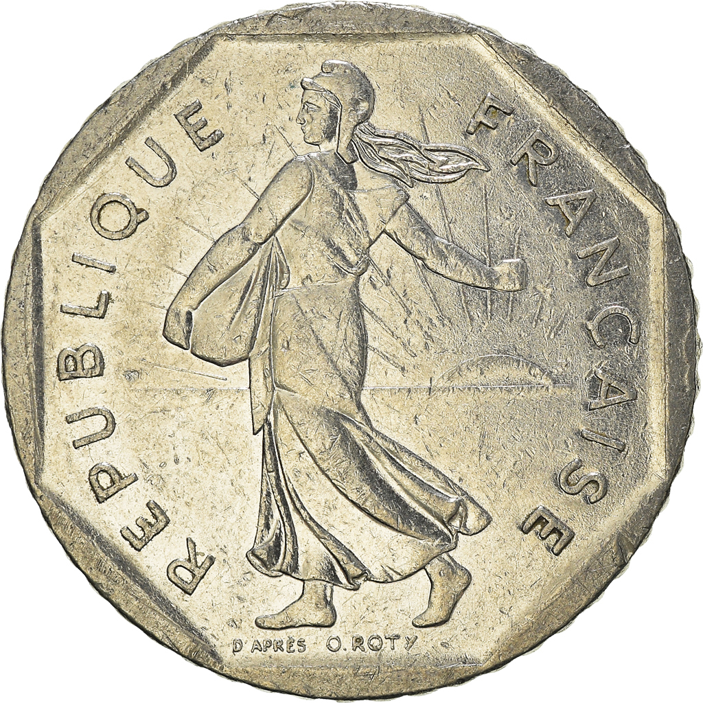 Moneda, Francia, 2 Francs, 1982
