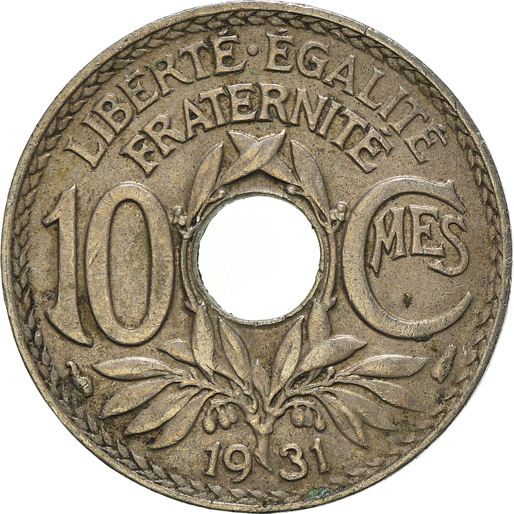 Moneda, Francia, 10 Centimes, 1931