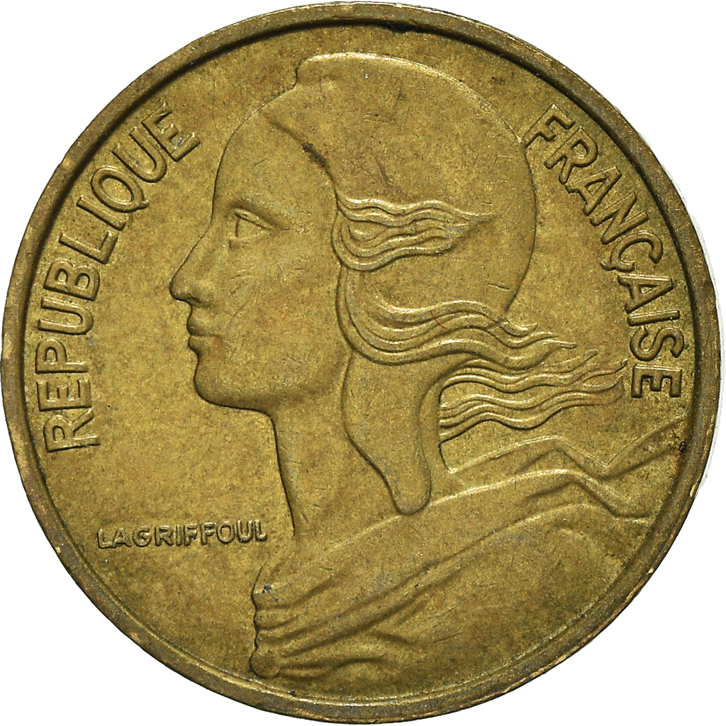 Moneda, Francia, 5 Centimes, 1971