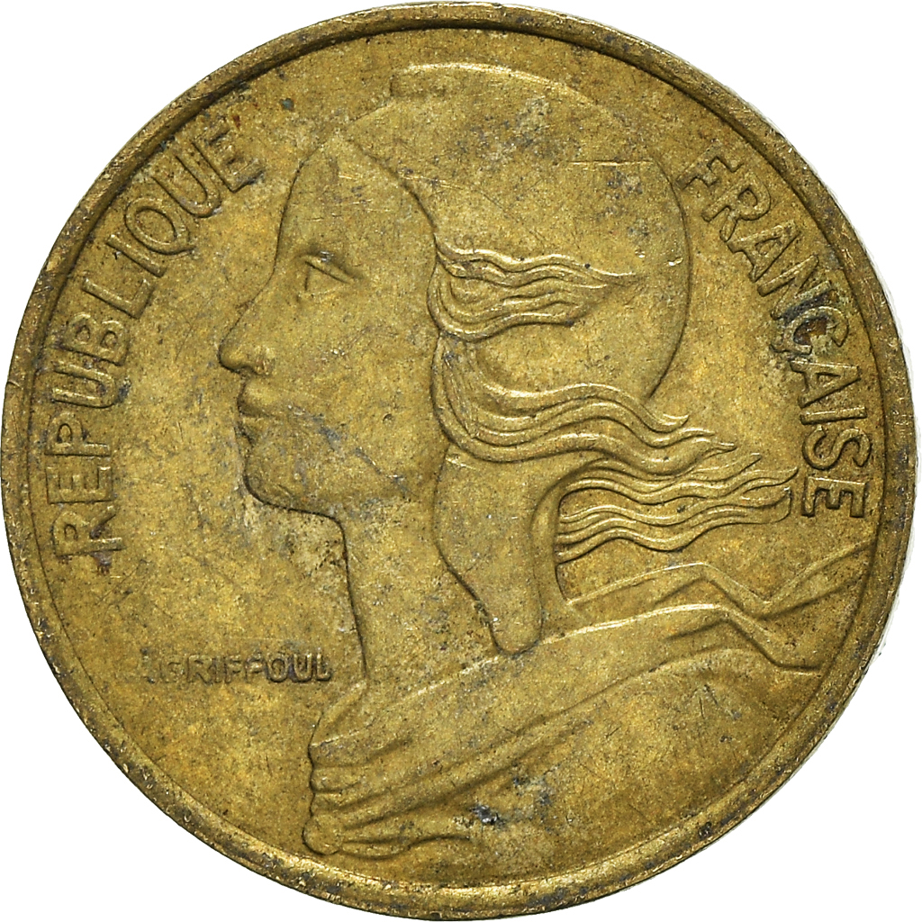 Moneda, Francia, 5 Centimes, 1987