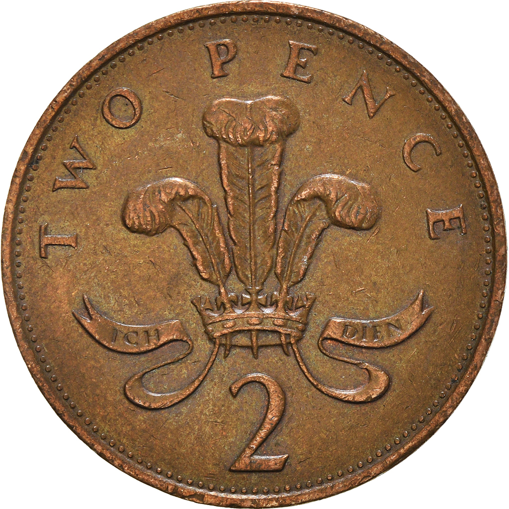 Moneda, Gran Bretaña, 2 Pence, 1985