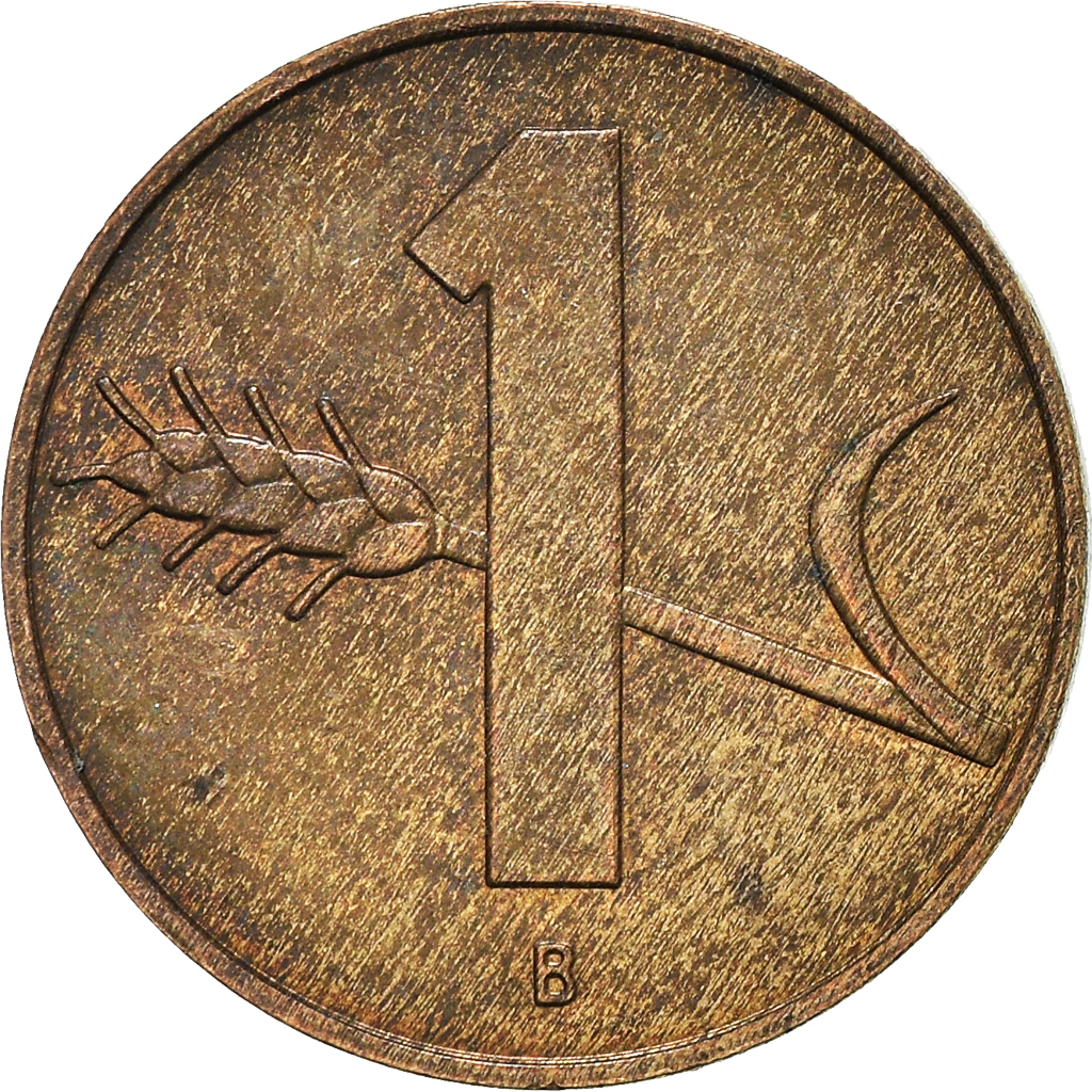 Moneda, Suiza, Rappen, 1957