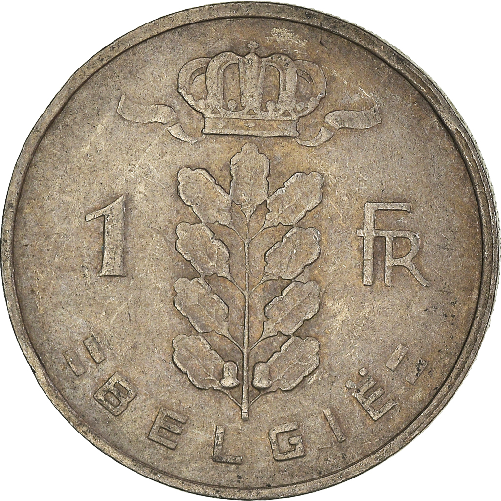 Moneda, Bélgica, Franc, 1954