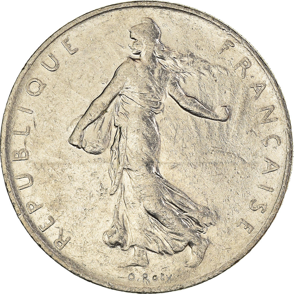 Moneda, Francia, Franc, 1977