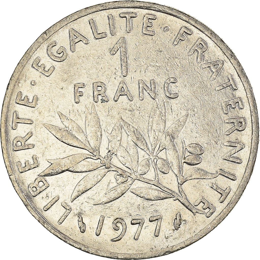 Moneda, Francia, Franc, 1977