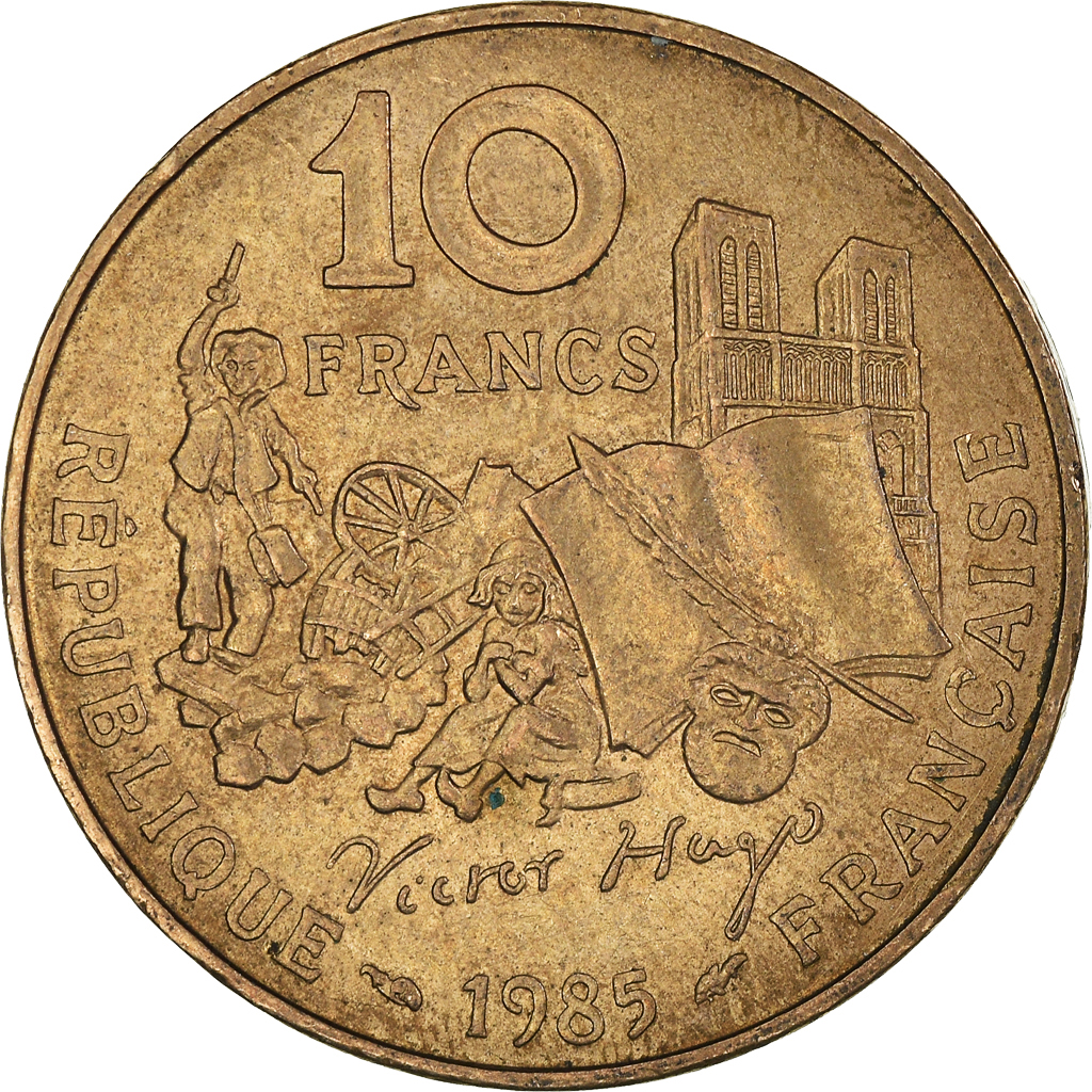 Moneda, Francia, 10 Francs, 1985