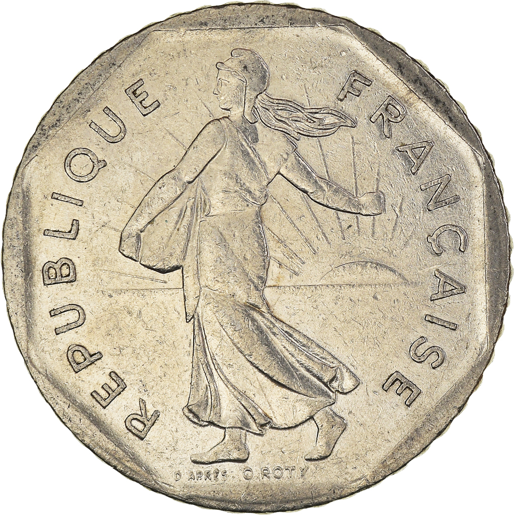 Moneda, Francia, 2 Francs, 1979