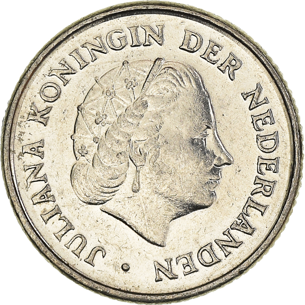 Moneda, Países Bajos, 10 Cents, 1976