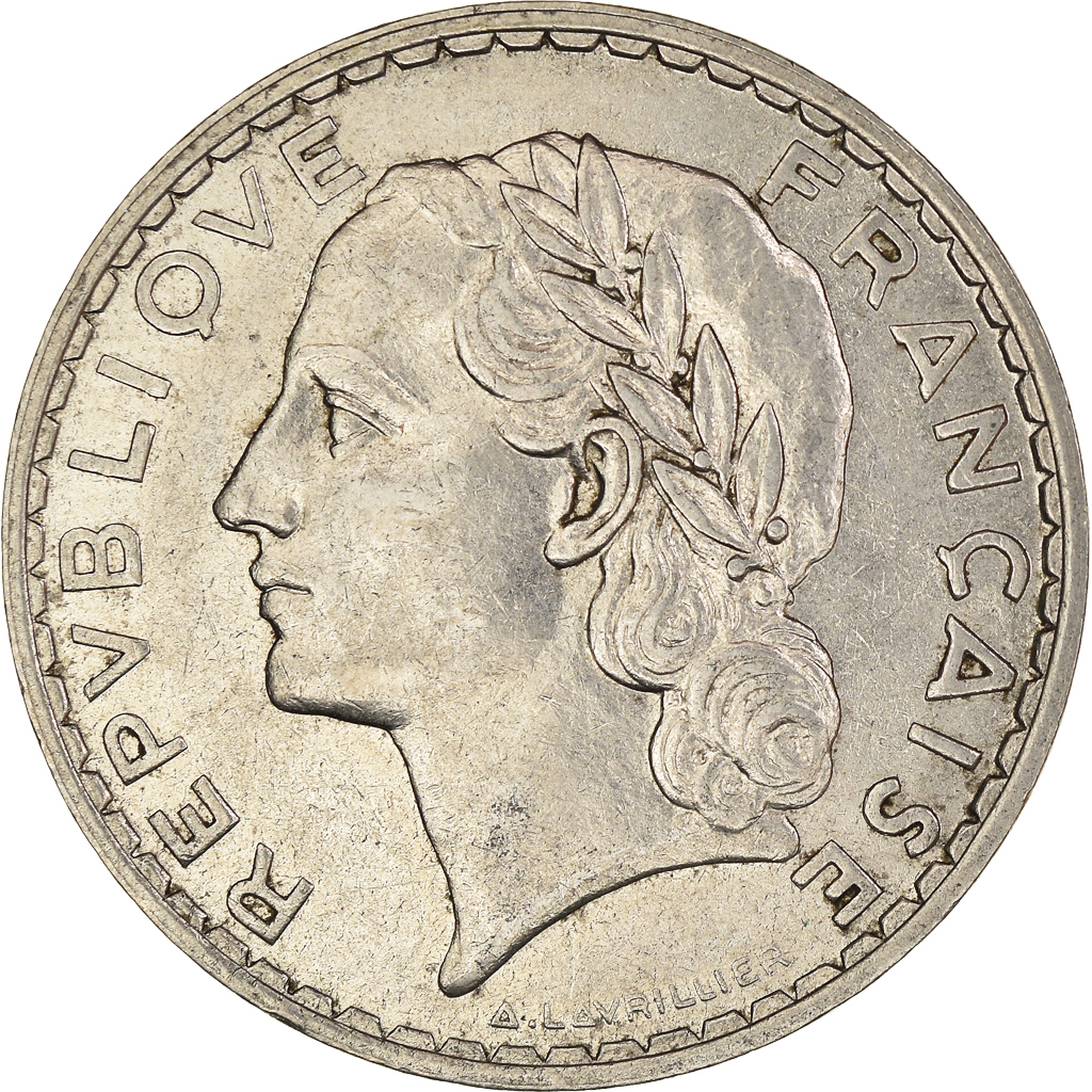Moneda, Francia, 5 Francs, 1933