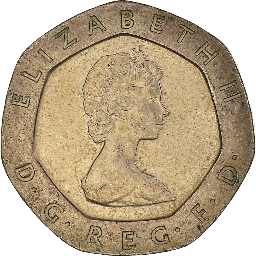 Moneda, Gran Bretaña, 20 Pence, 1982