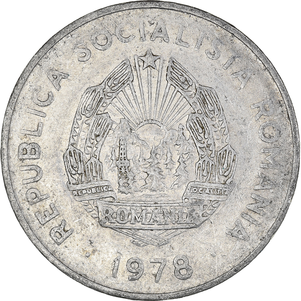 Moneda, Rumanía, 5 Lei, 1978