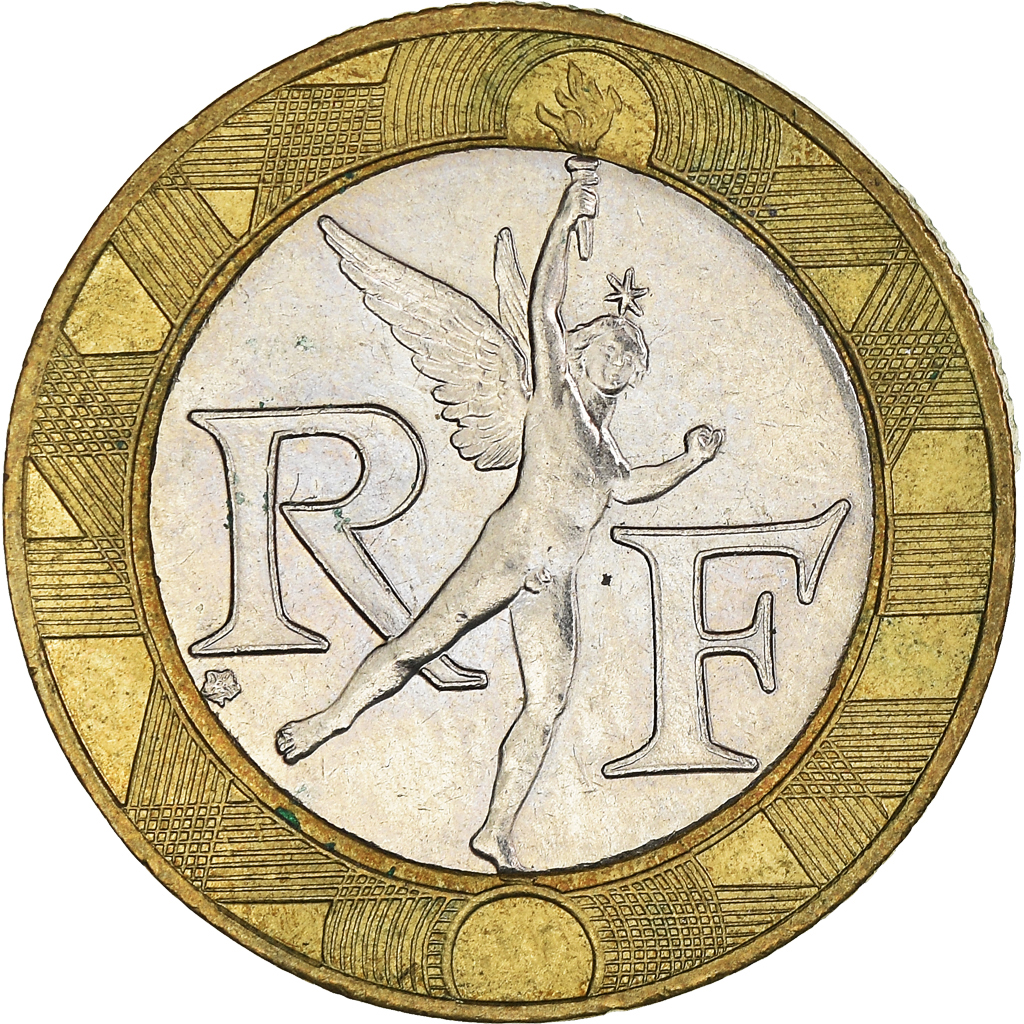 Moneda, Francia, 10 Francs, 1988