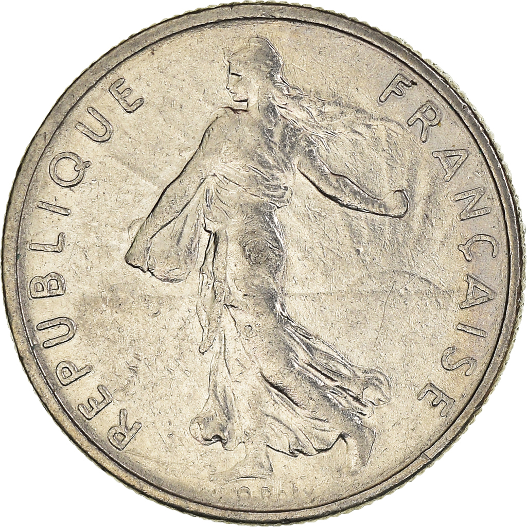 Moneda, Francia, 1/2 Franc, 1972