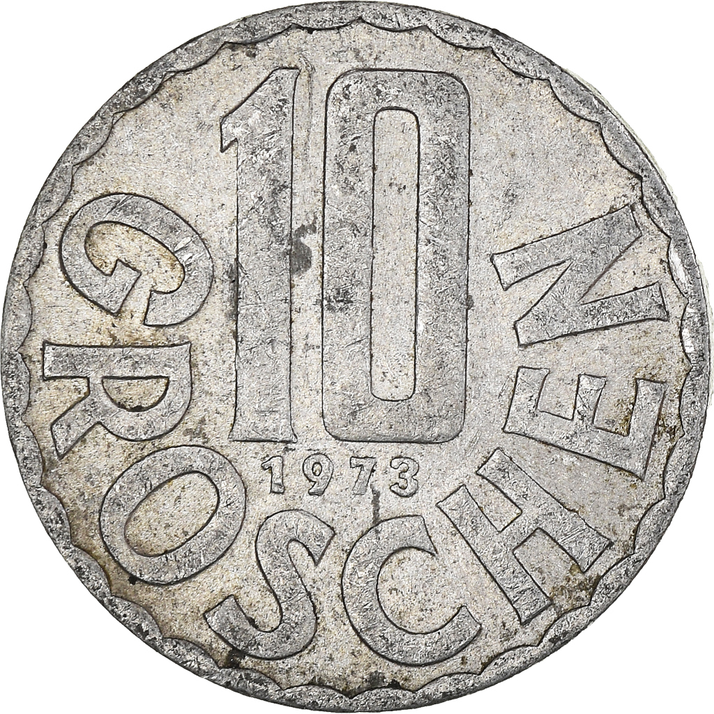 Moneda, Austria, 10 Groschen, 1973