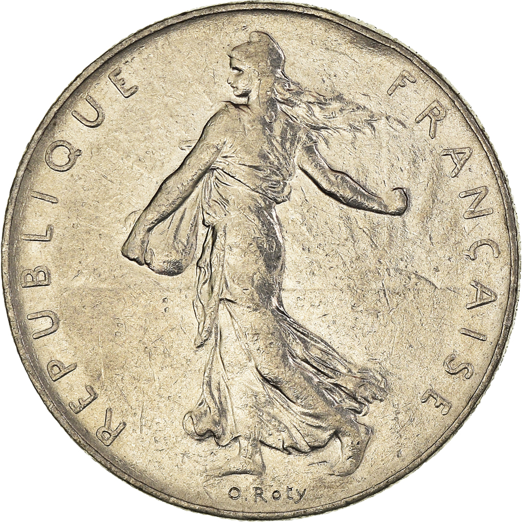 Moneda, Francia, Franc, 1975