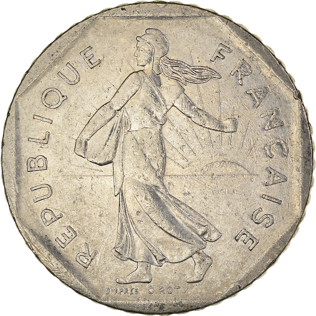 Moneda, Francia, 2 Francs, 1980