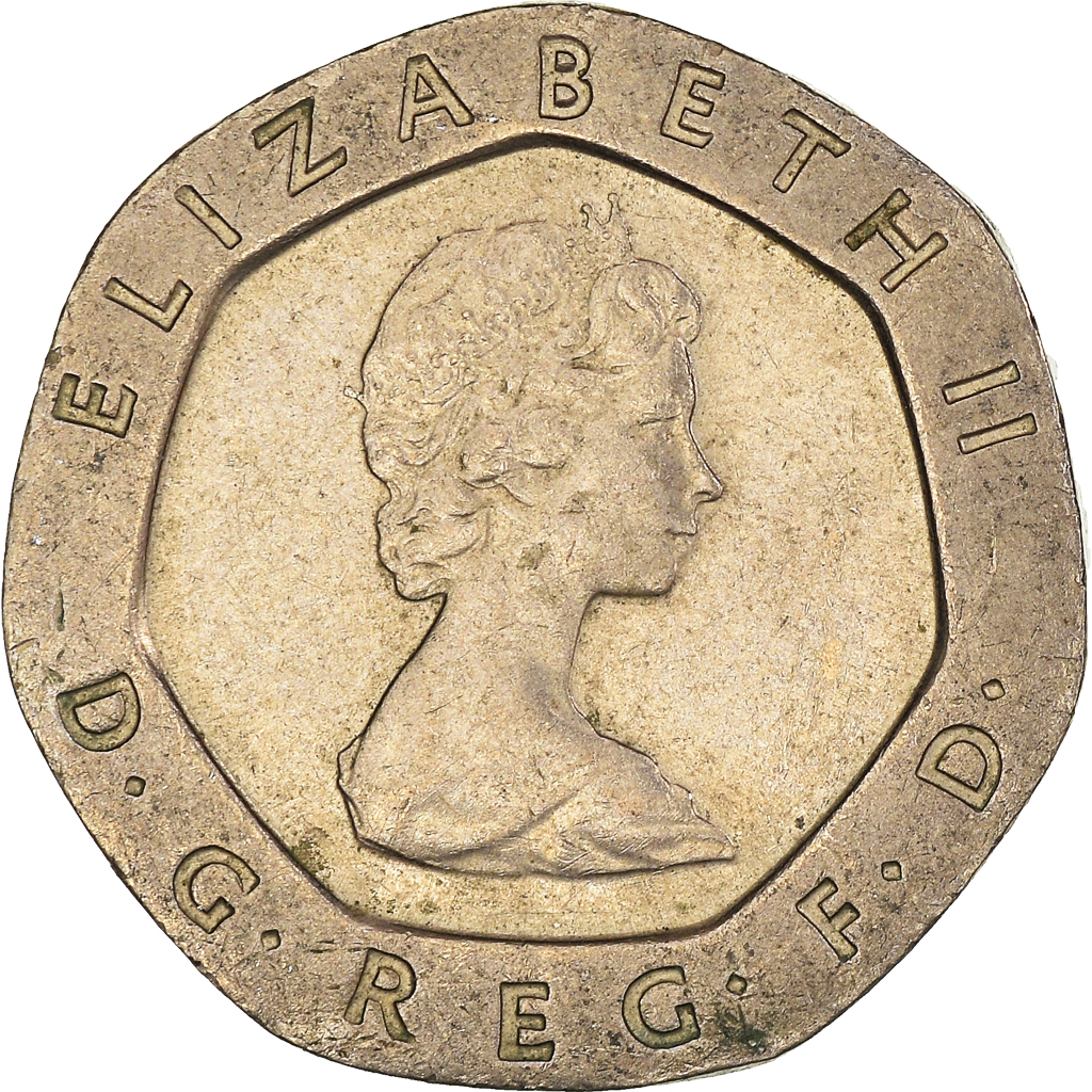 Moneda, Gran Bretaña, 20 Pence, 1982