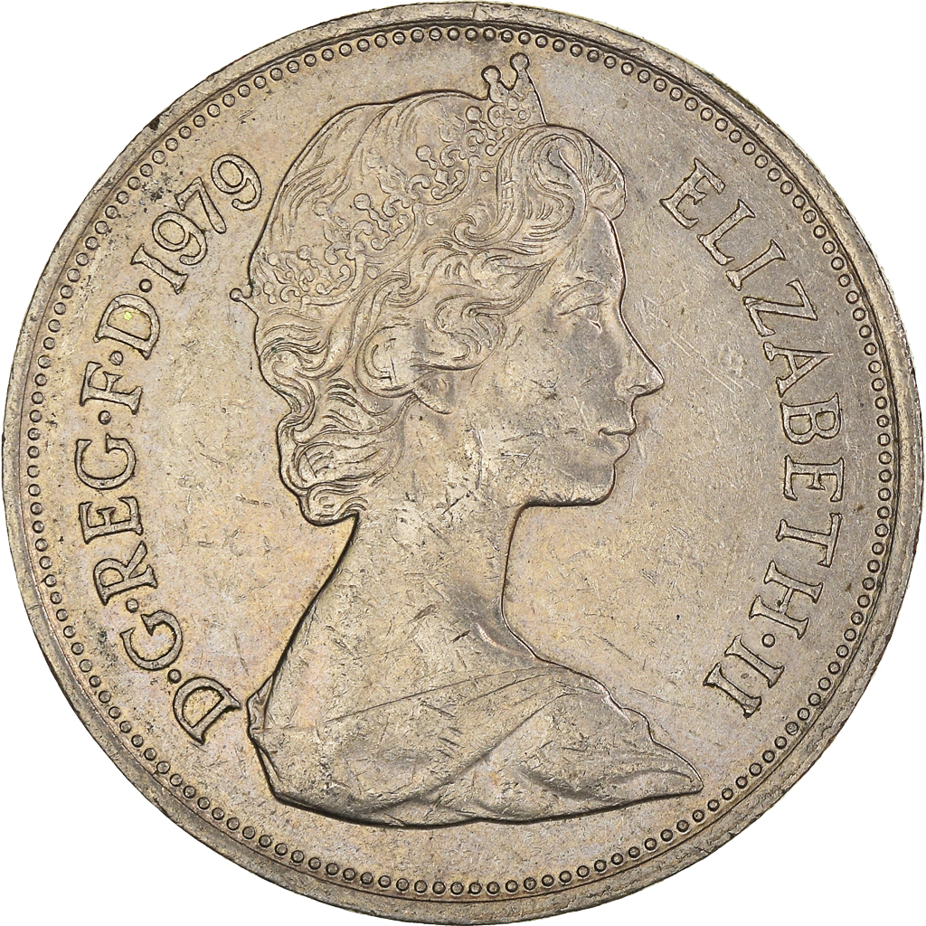 Moneda, Gran Bretaña, 10 New Pence, 1979