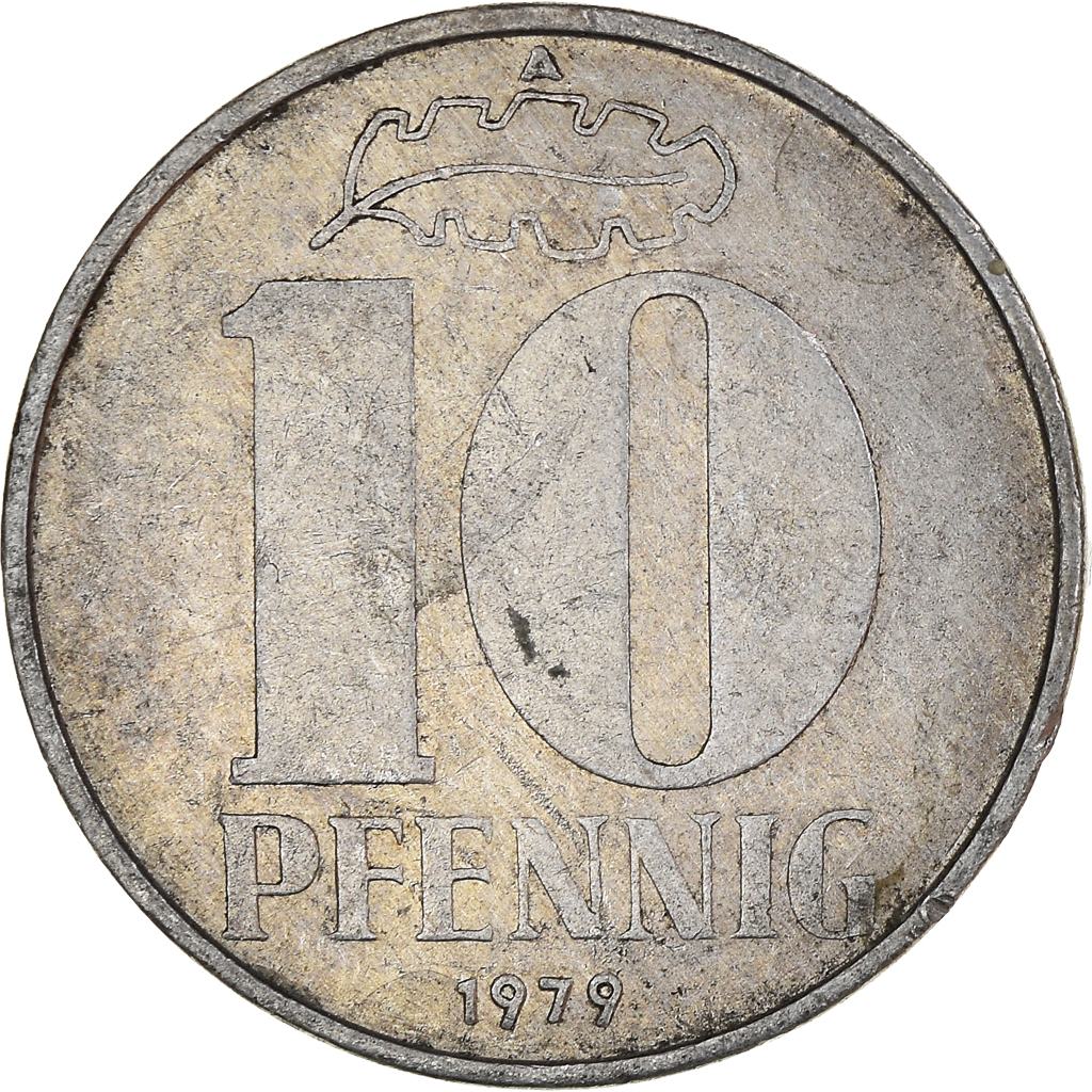 Coin, GERMAN-DEMOCRATIC REPUBLIC, 10 Pfennig, 1979