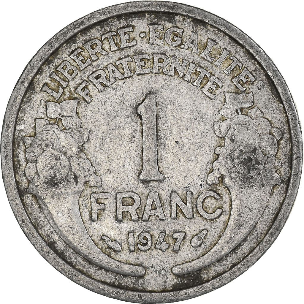 Moneda, Francia, Franc, 1947