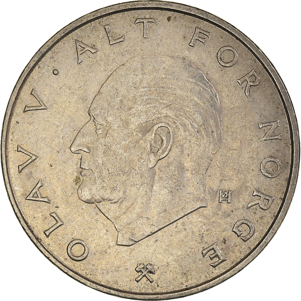 Moneda, Noruega, Krone, 1977